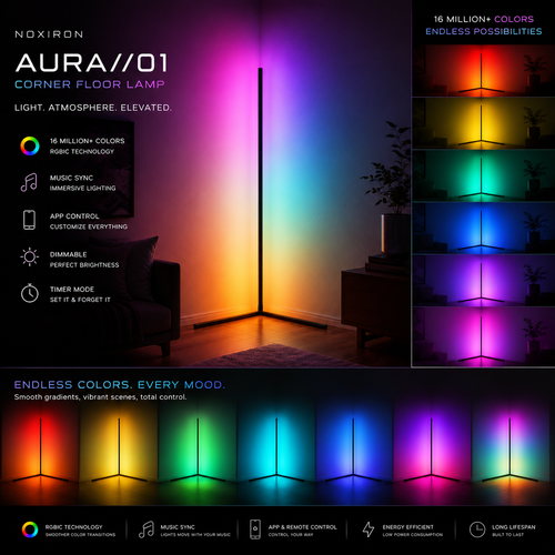 NOX AURA™ Smart Corner Lamp
