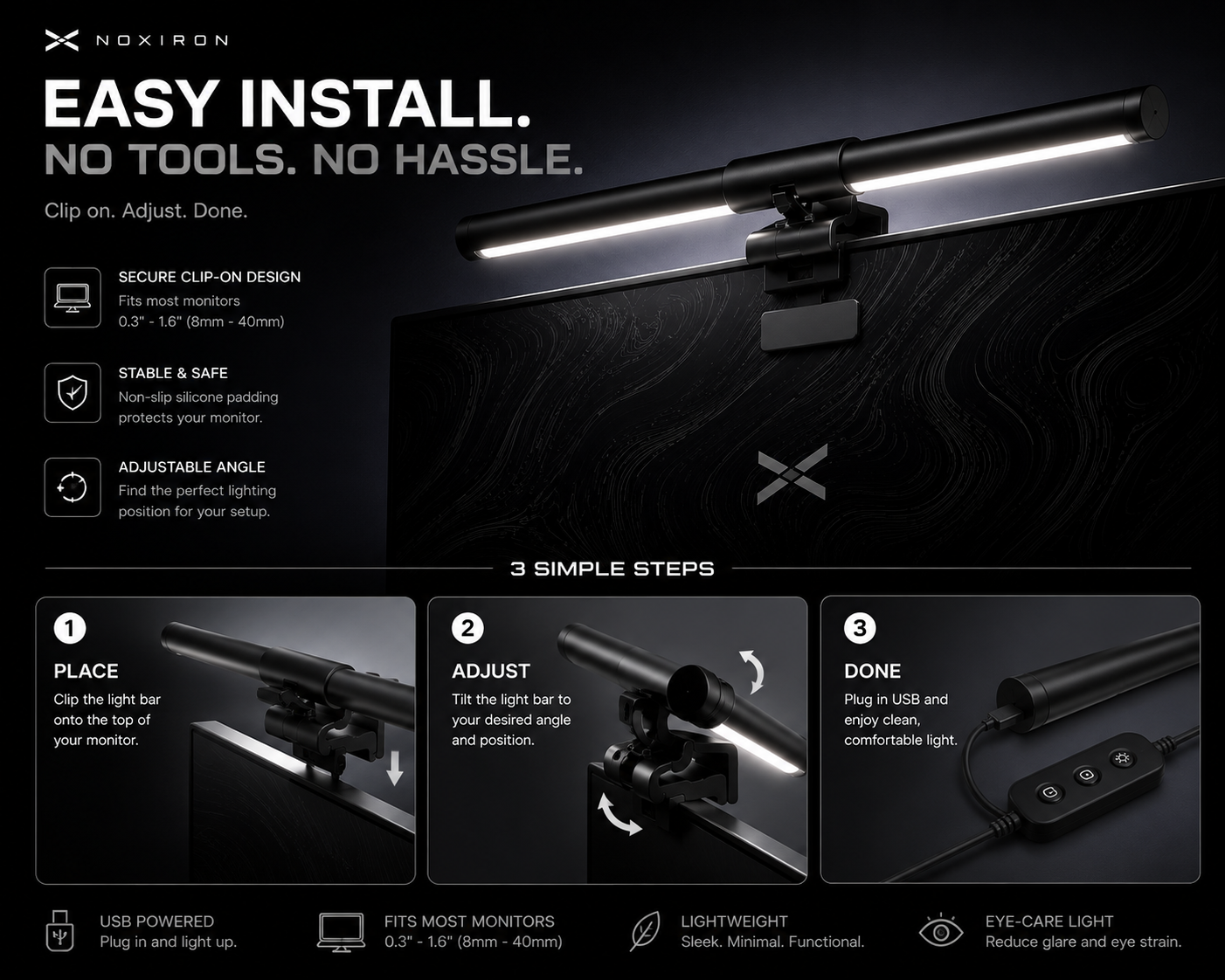 NOX EDGE™ Monitor Light Bar