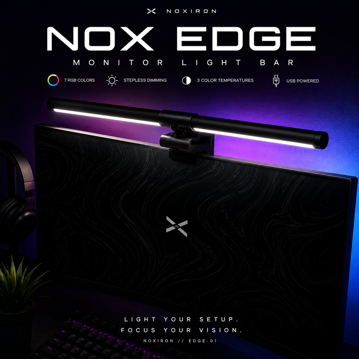 NOX EDGE™ Monitor Light Bar