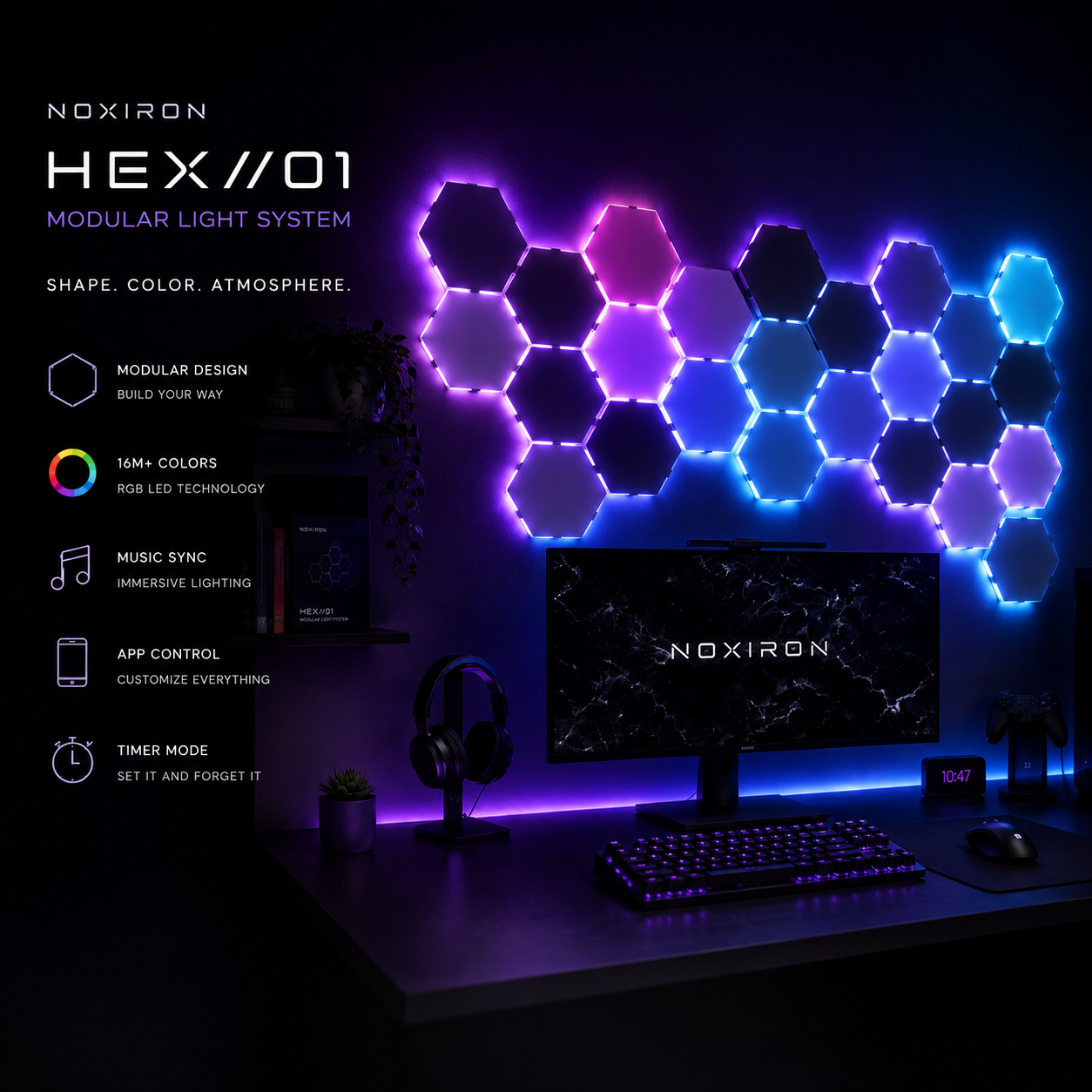 NOX HEX™ Smart Light Panels